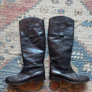 Frye Kneehigh Boots - Dark Brown